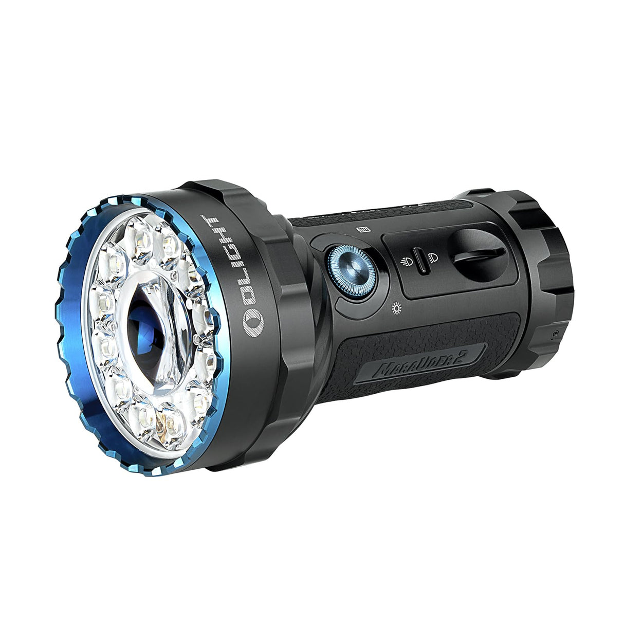 OLIGHT X7R Marauder 2 LED Linterna Táctica Recargable Linterna Eléctrica USB-C Alta Potencia 14000 Lúmenes Impermeable IPX8 Negro