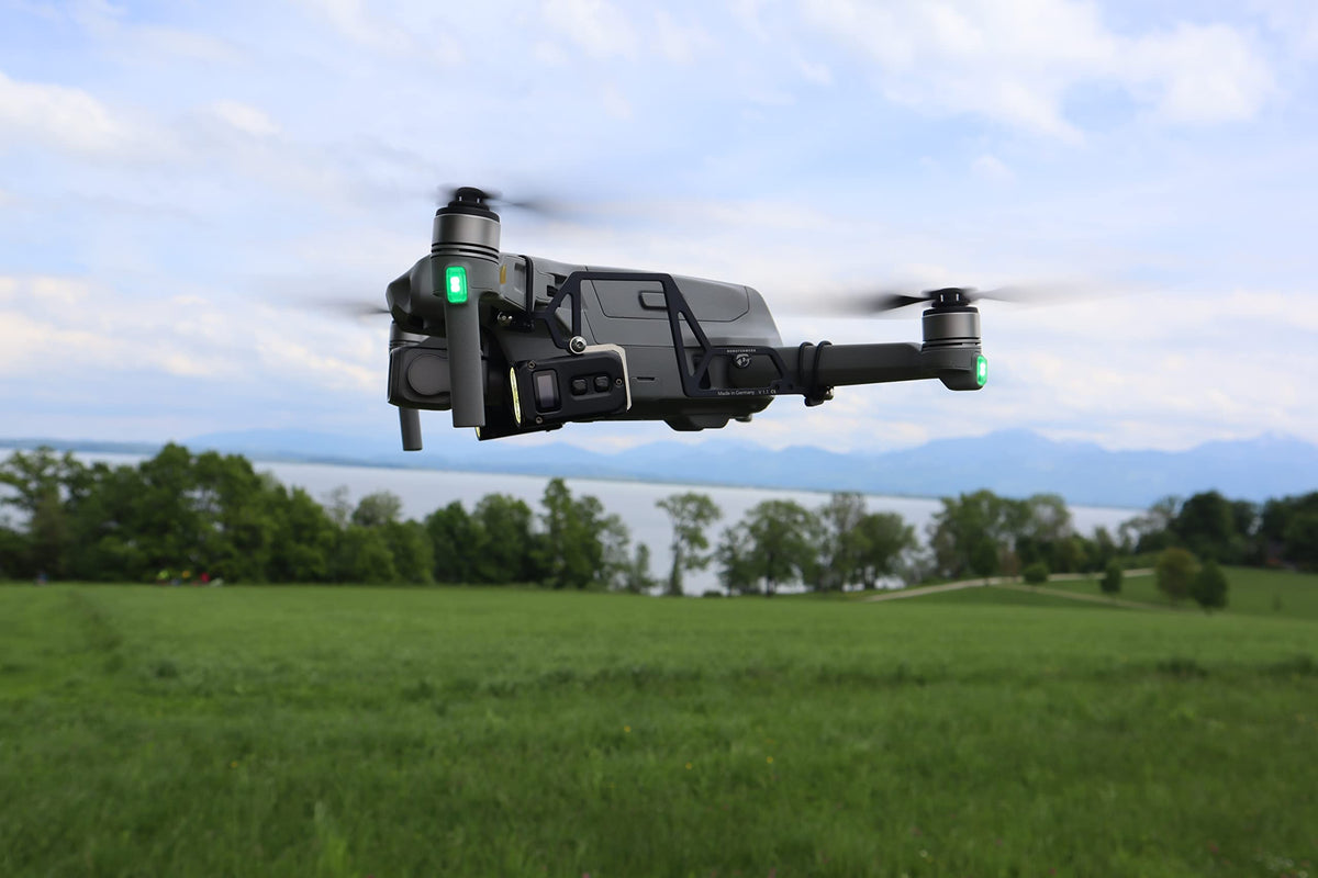 Roboterwerk M.O.N.A Mavic Air 2 Dual: Nightflight LED Light Kit, accesorios para DJI Mavic Air 2, linterna dron, hasta 760 lúmenes, lámparas inclinables