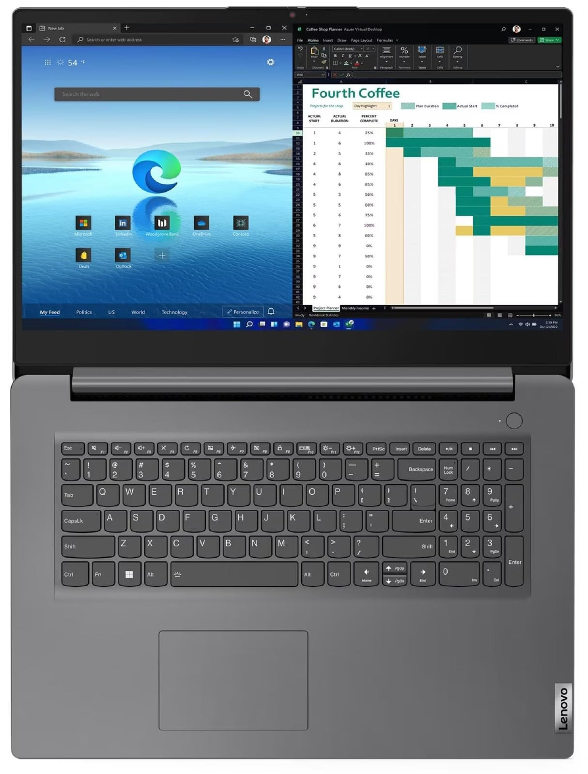 Lenovo Notebook V17 G4 IRU 17.3" i5-1335U 1.3GHz RAM 8GB-SSD 512GB M.2 NVMe-Win 11 Prof Grigio (83A20016IX) Marca
