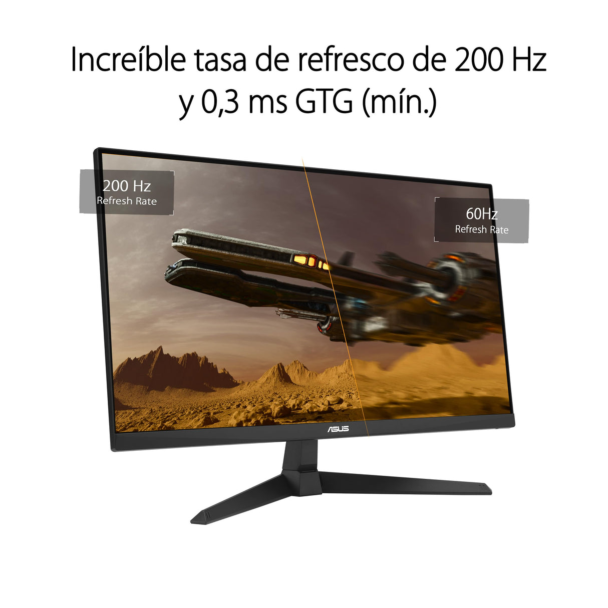 ASUS TUF Gaming VG259Q5A Monitor Gaming de 24.5", Full HD (1920 x 1080), 200 Hz, Fast IPS, ELMB, 0.3 ms GTG (mín), Altavoces estéreo, DisplayWidget Center