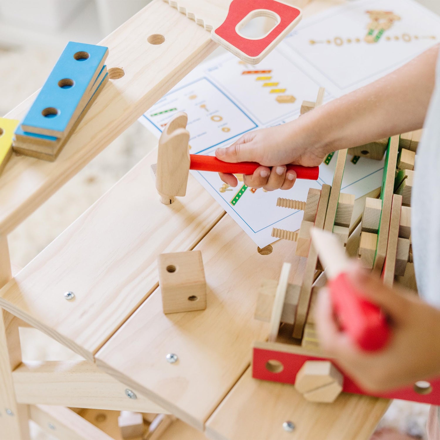 Melissa & Doug - Banco de Trabajo para proyectos de Madera (12369)