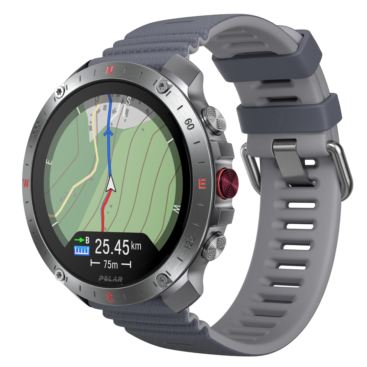 Polar Grit X2 Pro Outdoor Multisport Watch Premium: un smartwatch Robusto con GPS, Funciones de navegación avanzadas, Registro de Actividad, tecnología de biosensores y Entrenamiento con FC, Greige