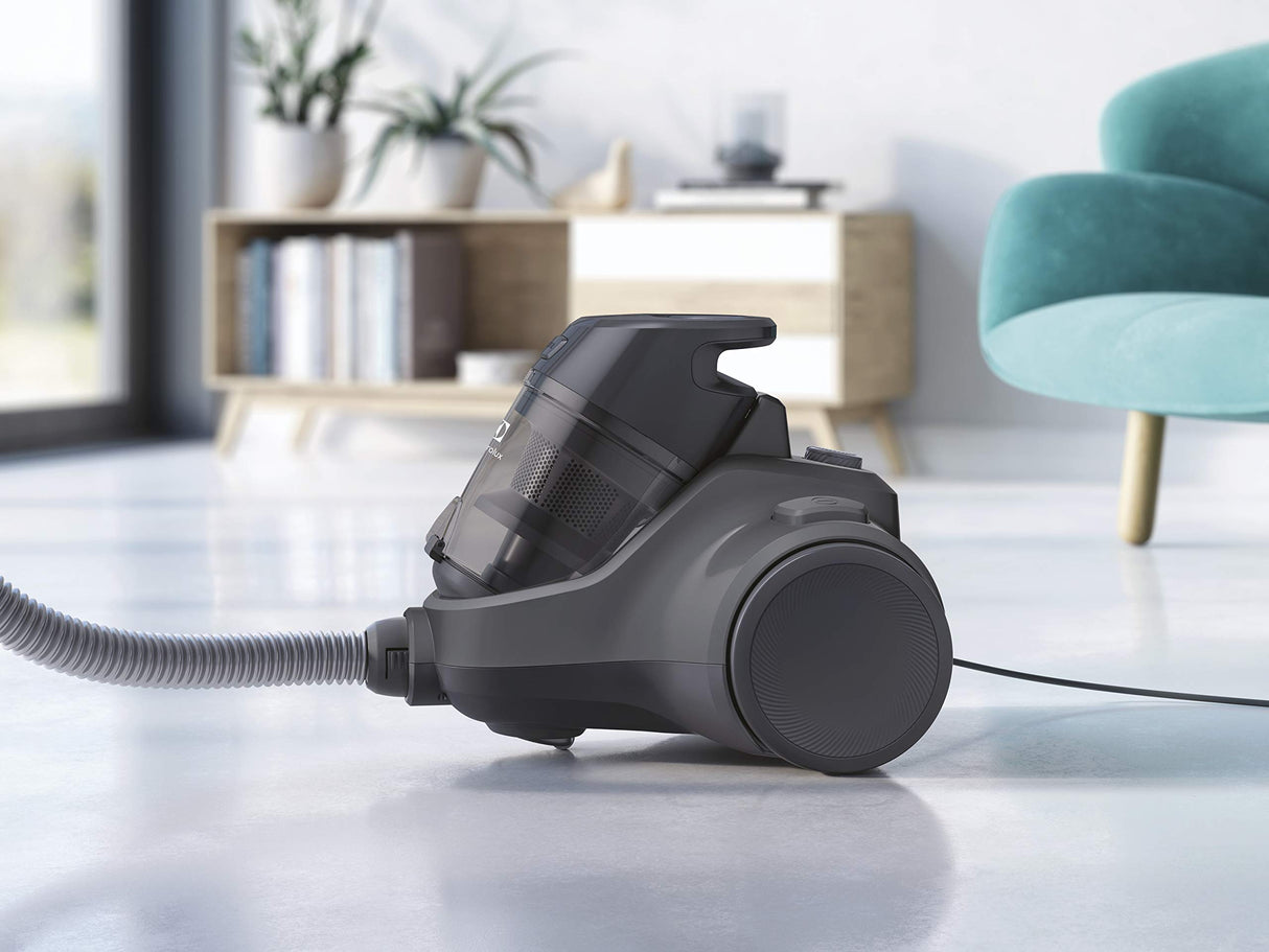 Electrolux EC41-4T Ease C4 Aspirador sin Bolsa, Metal, Negra