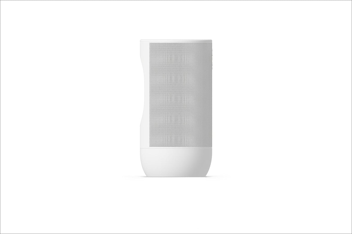 Sonos Move 2 | Altavoz portátil inalámbrico con Wi-Fi, Bluetooth, Amazon Alexa, 24 Horas de autonomía y Base de Carga inalámbrica - Blanco