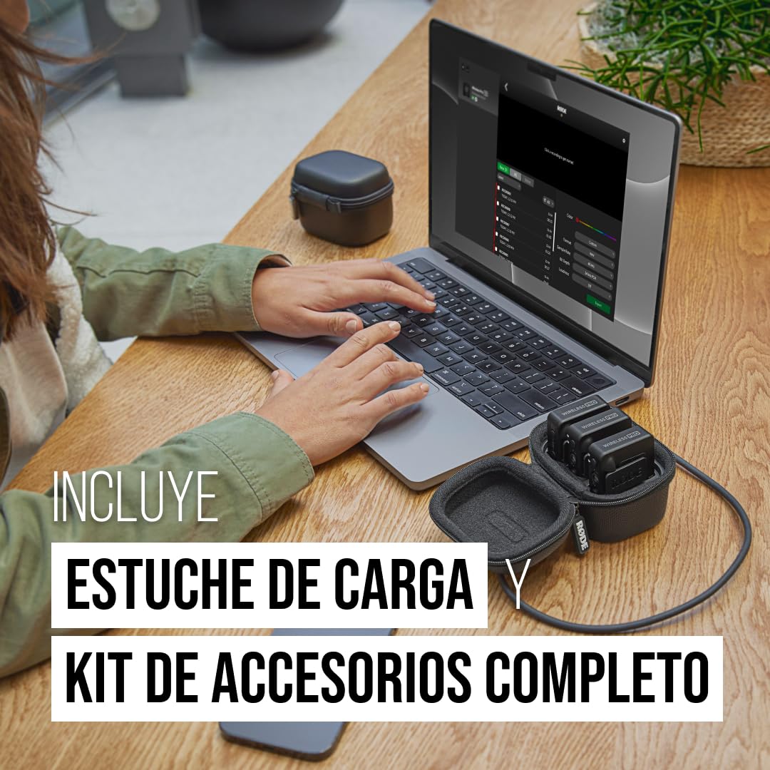 RØDE Wireless PRO es un sistema de micrófono inalámbrico compacto increíblemente potente con timecode, grabación en 32 bits de punto flotante, y una funda inteligente de carga