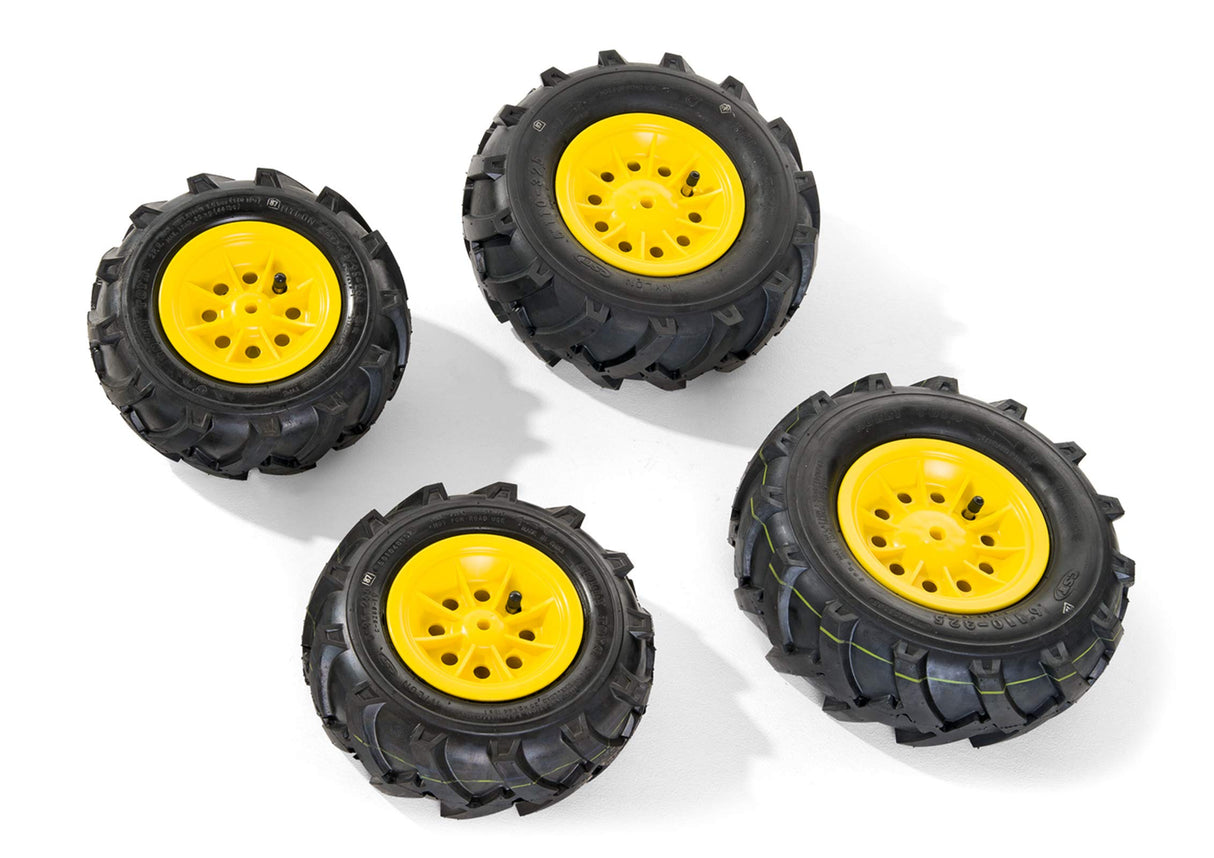 RollyToys Neumáticos para vehículos de pedales (compatible con tractores de pedales rollyTrac, accesorio para vehículos infantiles, neumáticos de repuesto) 409860
