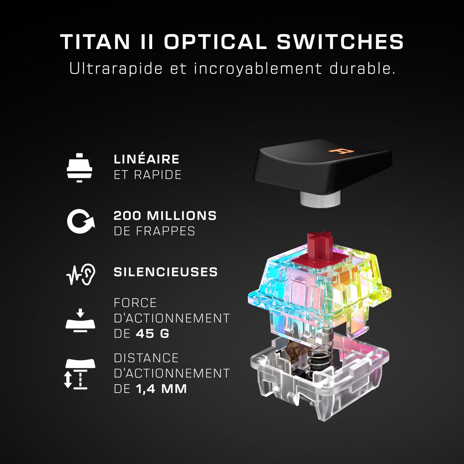 Turtle Beach Vulcan II Mini - Teclado óptico para Juegos 65% con iluminación RGB Personalizable, tecnología de duplicación de Botones, Placa de Aluminio - Negro