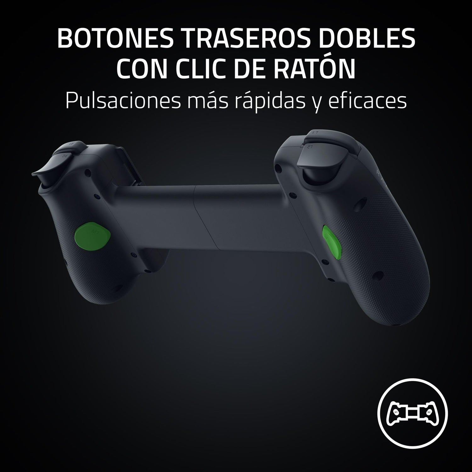 Razer Kishi V3 - Mando háptico gaming USB-C para iPhones y smartphones Android - Plug and Play - sticks analógicos antideriva (12 botones - hápticos Sensa HD - app Nexus) Negro