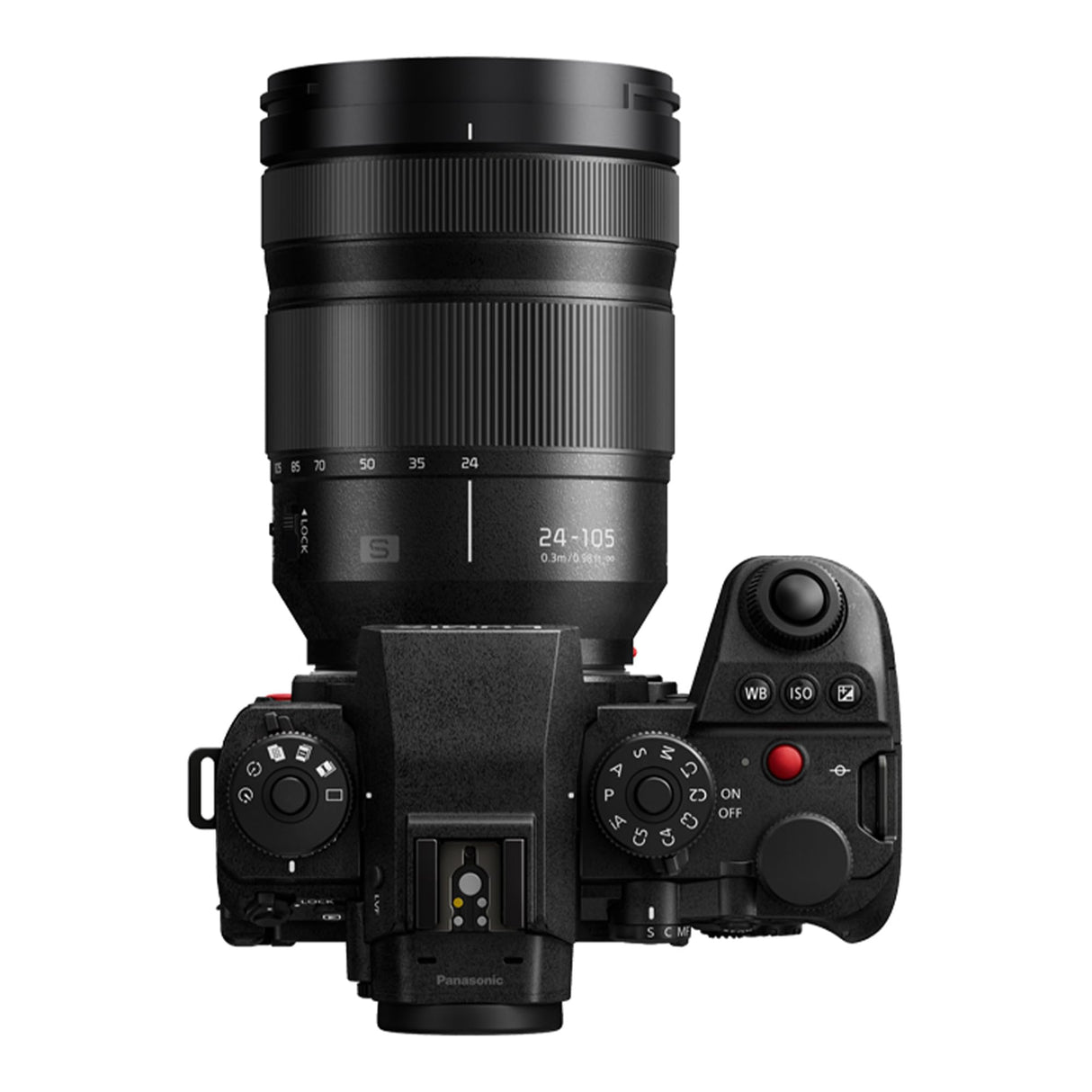 Panasonic LUMIX S1II Cámara Sin Espejo de Fotograma Completo, 4K 120p, 5.1K 60p Open Gate Video, 24MP, Active I.S, Grabación 4:2:2 10 bits, Montura L, DC-S1M2ME, Lente 24-105mm F4