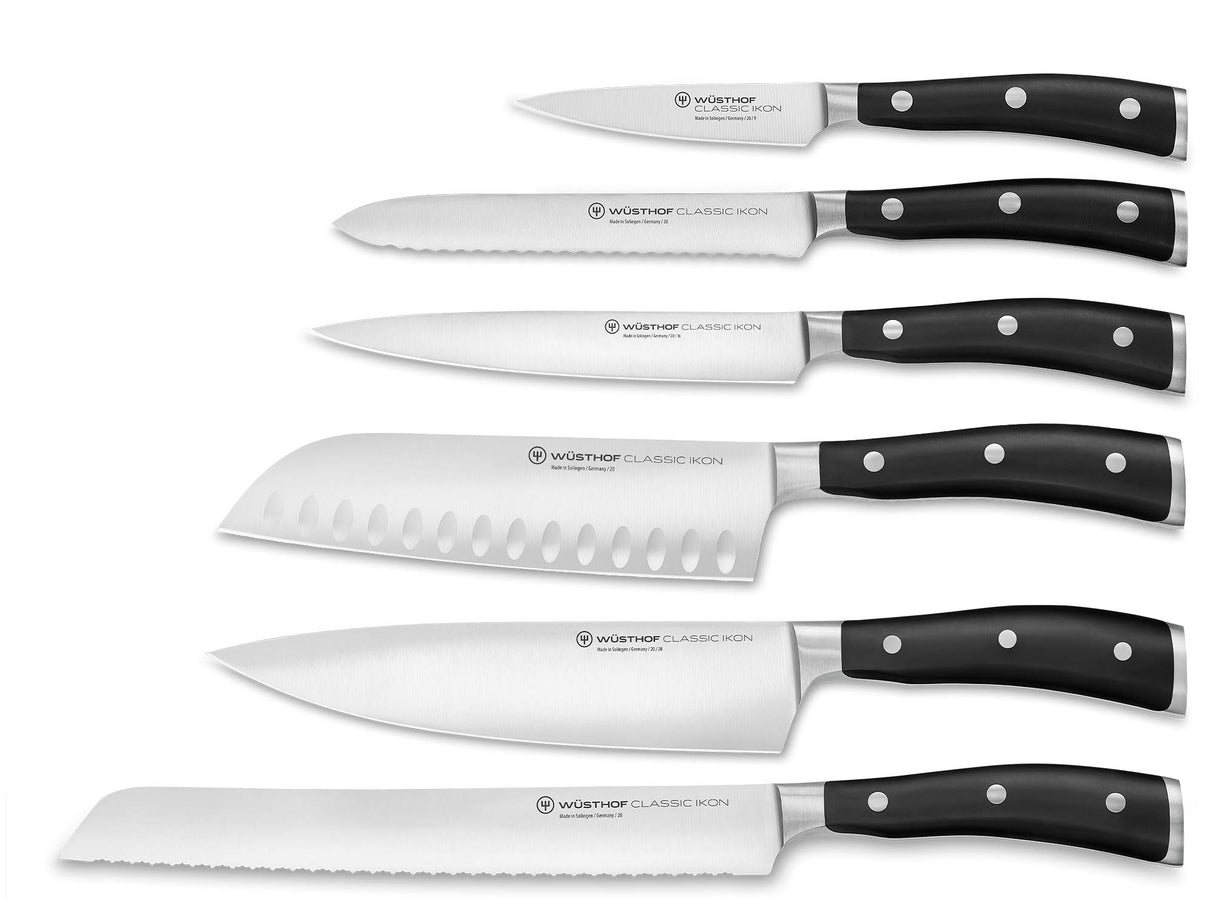 WÜSTHOF Classic Ikon Bloque cuchillos con 6 cuchillos