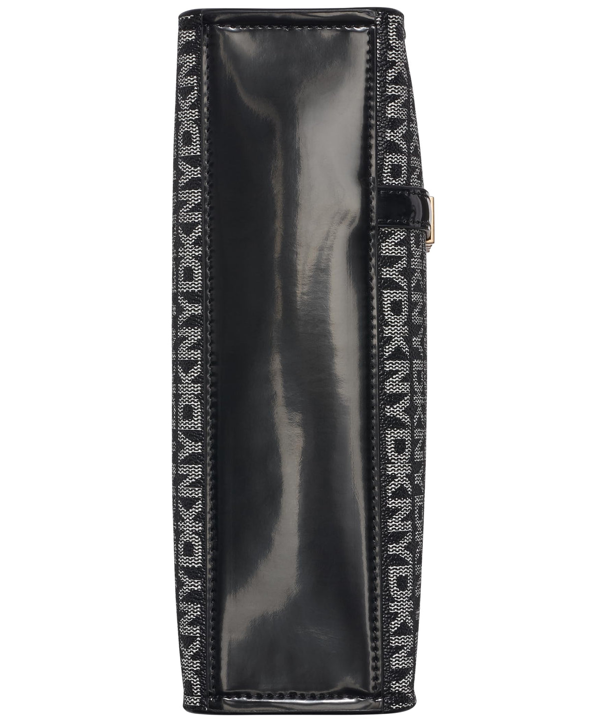 DKNY Avril Small Satchel Crossbody, 100% PVC con Forro De La PU Mujeres, Logotipo Negro y Negro