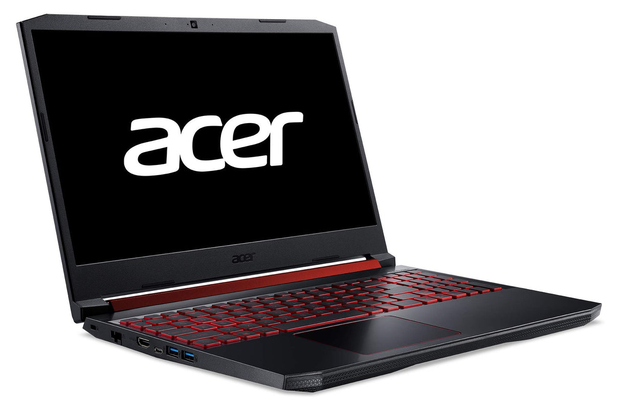 Acer Nitro 5 - Ordenador portátil Gaming 15.6" FullHD (Intel Core i7-9750H, 8GB RAM, 1TB HDD+128GB SSD, Nvidia GTX1650-4GB, Linux) Negro - Teclado QWERTY Español