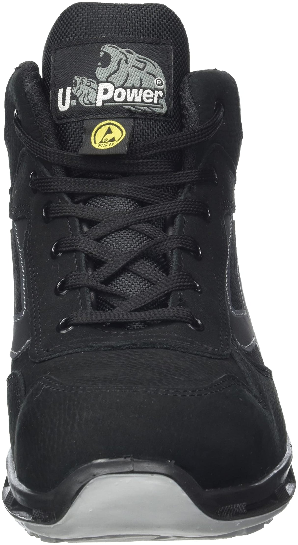 U-Power Red Lion Lift, Safety Shoes,Zapatos de Seguridad, Altos, Ligeros y Flexibles, Antiperforación, Antipinchazos, con Inserto Infinergy, con Puntera de Aluminio - Grey 45