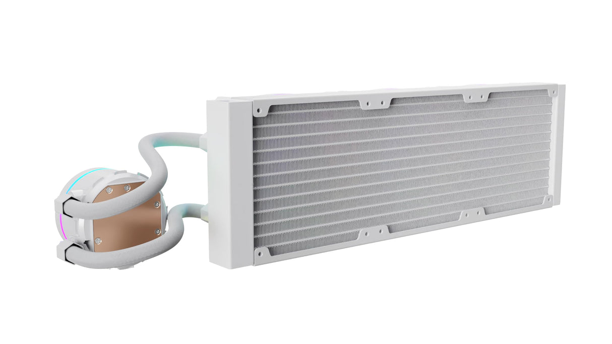 Nfortec Atria X refrigeración líquida CPU 360mm ARGB 240W compatible Intel AMD color blanco