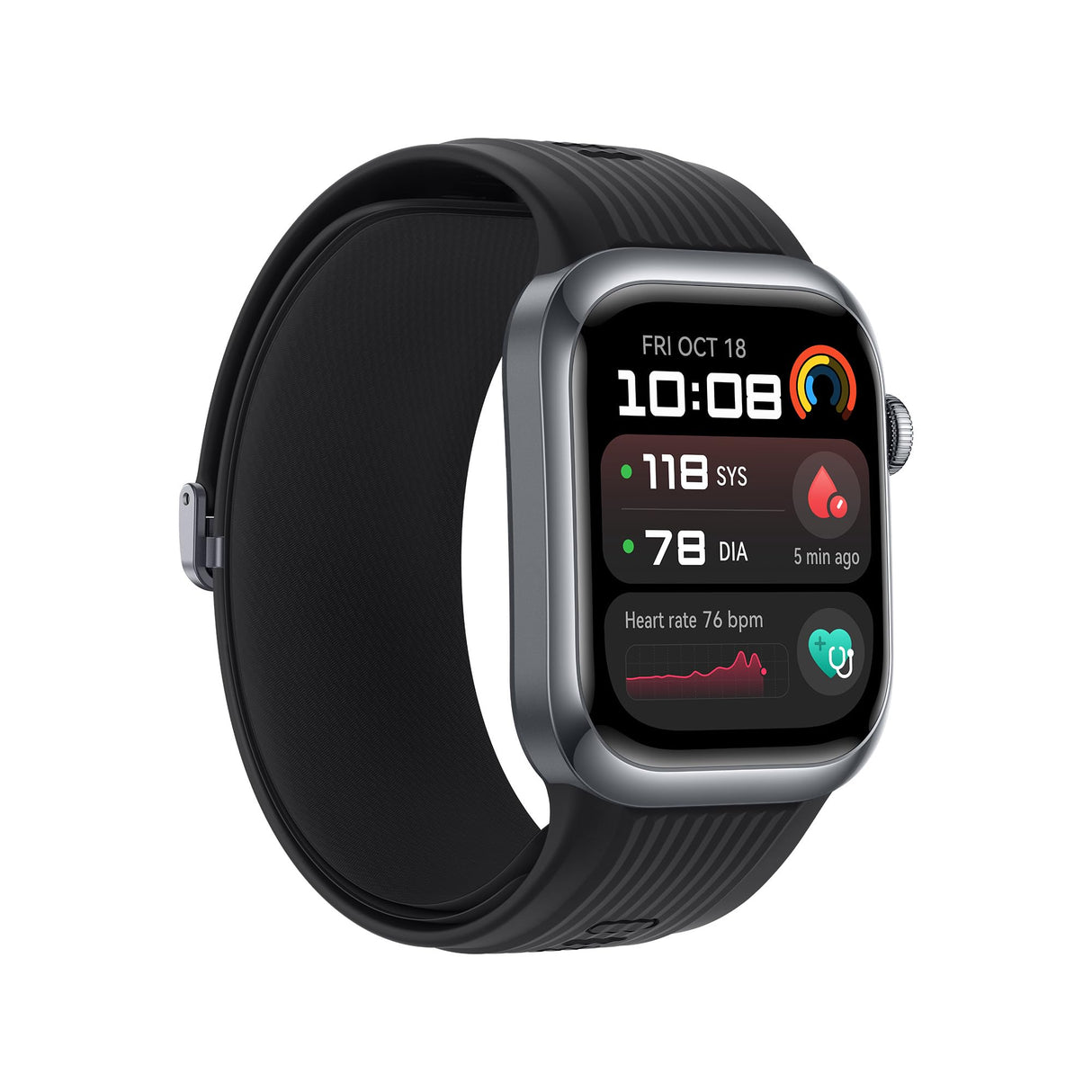 HUAWEI Watch D2, Pantalla AMOLED de 1,82, Monitorización en Tiempo Real de la Presión Arterial, ECG, Monitorización Exhaustiva del Sueño, SpO2, Asistencia Sanitaria Familiar, Llamadas, Negro