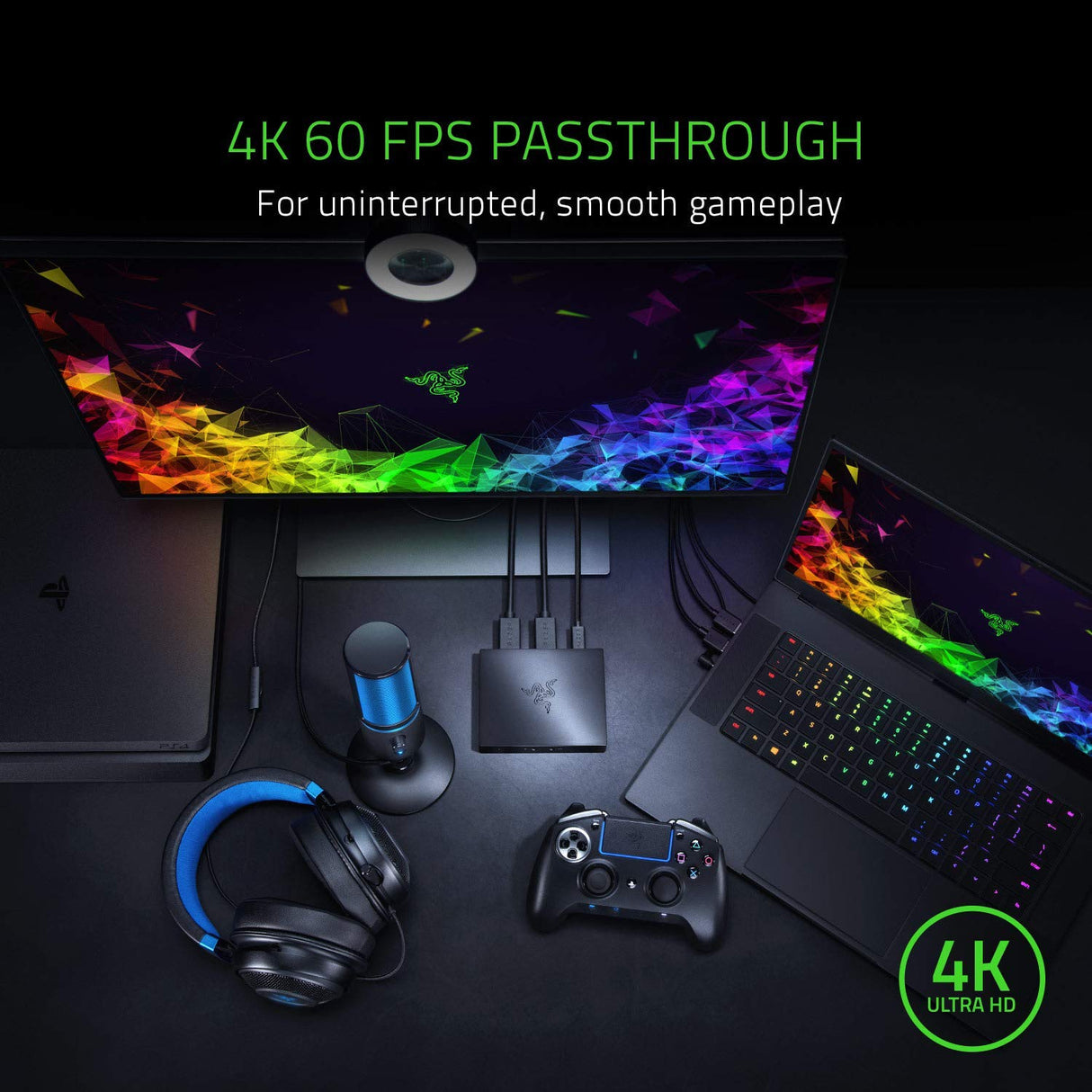 Razer Ripsaw HD - Tarjeta de captura para Streaming, color negro