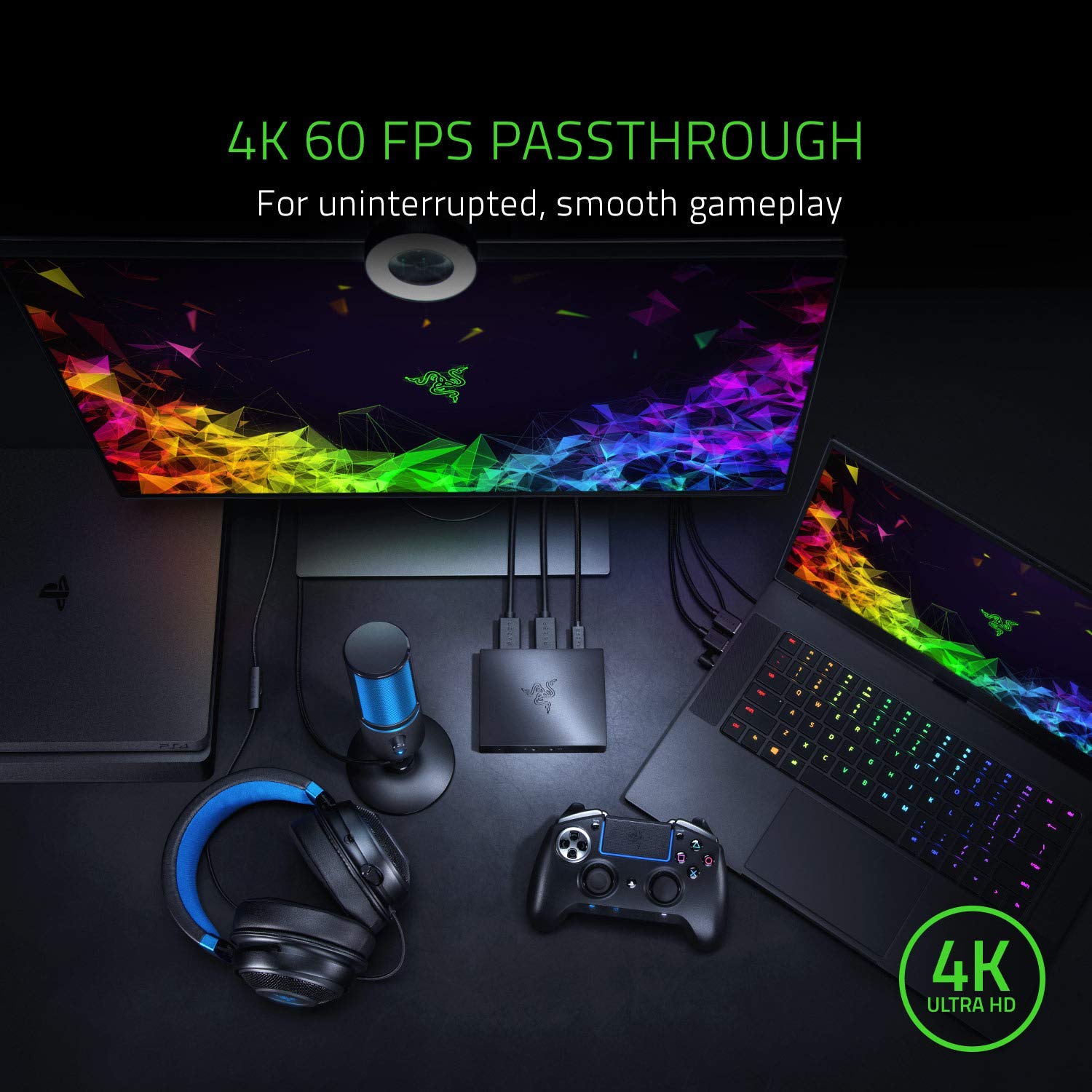 Razer Ripsaw HD - Tarjeta de captura para Streaming, color negro