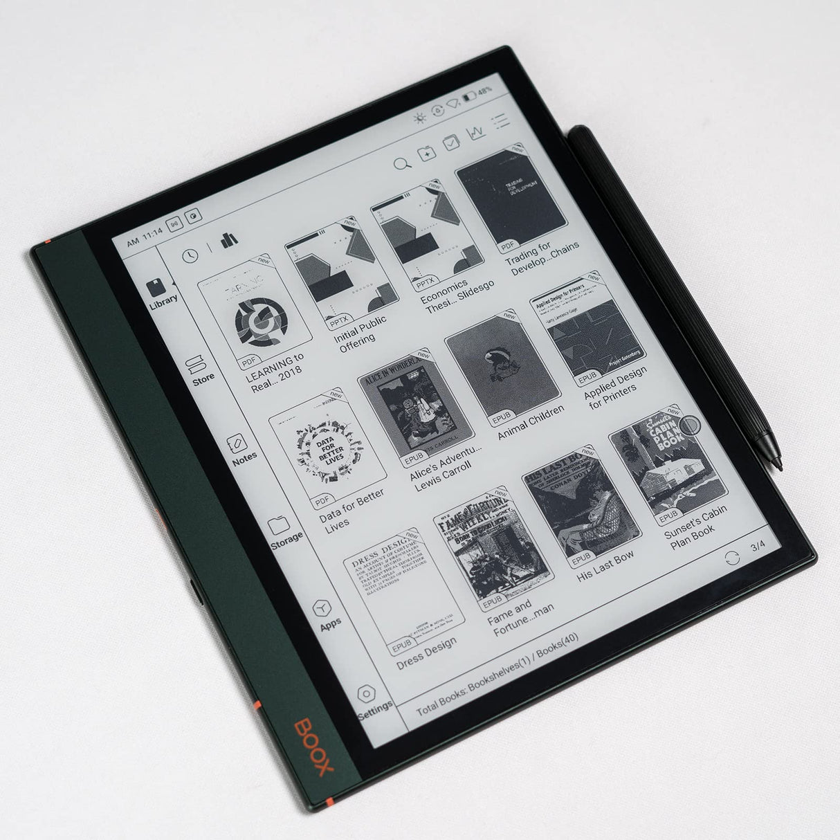 BOOX Note Air2 Plus 10.3" E-Book Tablet Android 11 Luz Frontal 64GB G-Sensor WiFi BT OTG