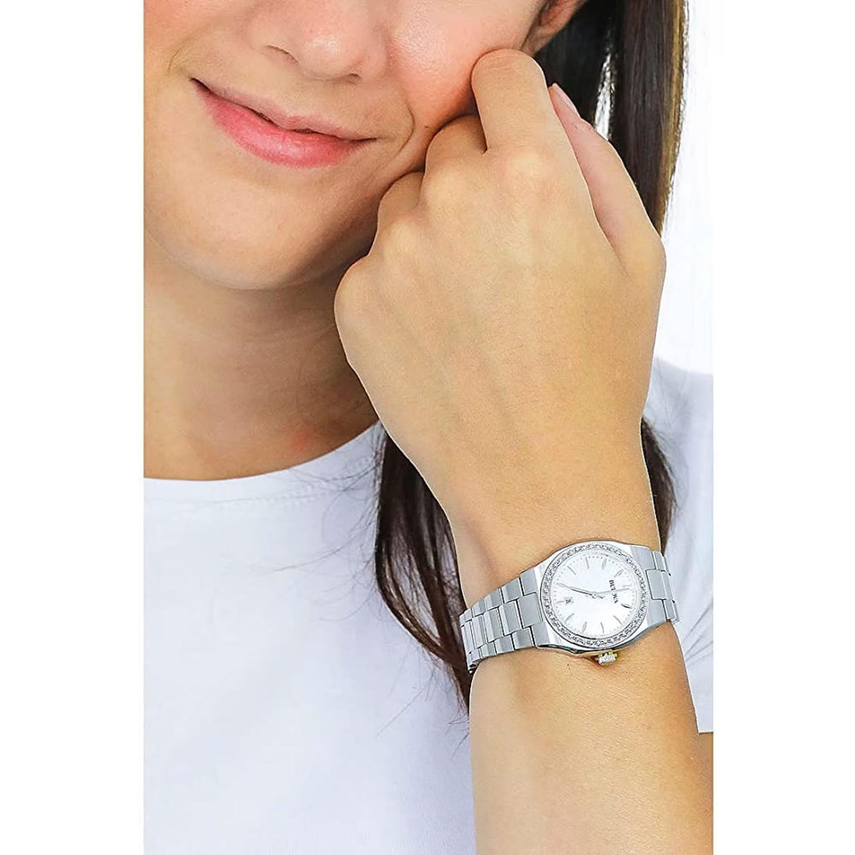 Bulova Reloj Analógico para Mujer'S de Cuarzo con Correa en Nácar 96R245