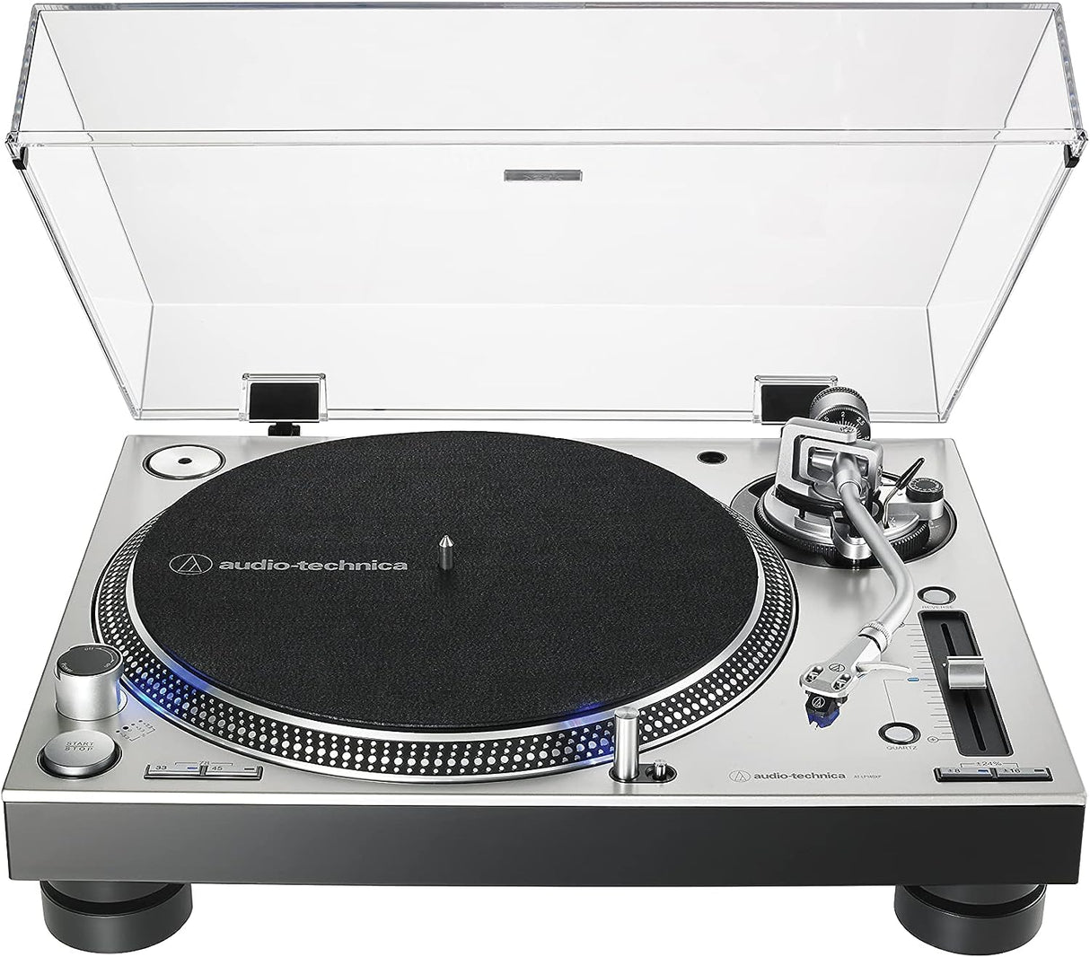 Audio-Technica LP140XPSVEUK Giradiscos Manual Profesional de Tracción Directa Plata