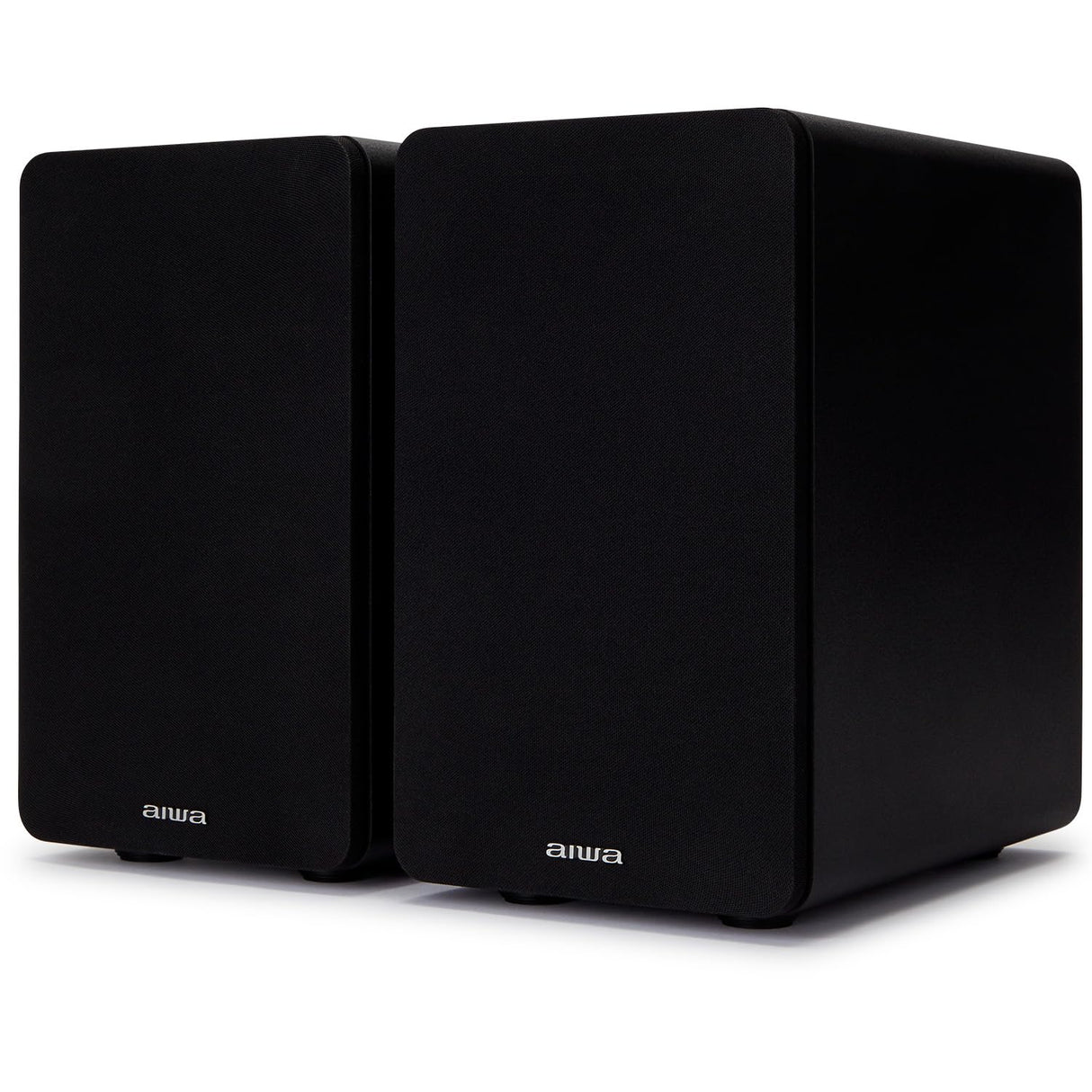 Aiwa SP-A100 Altavoces de estantería pasivos, Par de Altavoces de estantería,Hi-Fi Altavoz de 2 vías, 150W de Potencia, Woofer de 5.25", Bookself Speakers, con Sistema Reflex de Graves. Color: Negro