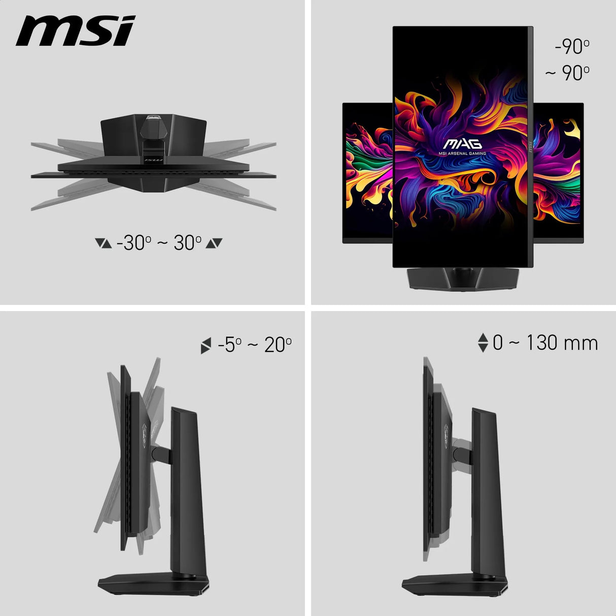 MSI mag 273QP QD-OLED X24 - Monitor Gaming Plano 26.5" WQHD - Panel OLED Quantum Dot 2560 x 1440 240Hz / 0.03ms, 99% DCI-P3, Delta E≤2, DisplayHDR True Black 400, DP 1.4a, HDMI 2.1