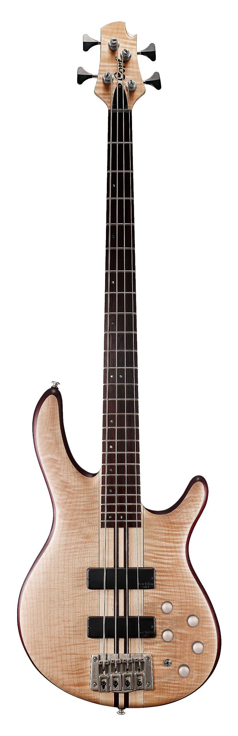 Bajo de 4 cuerdas, diseño moderno con doble cutaway