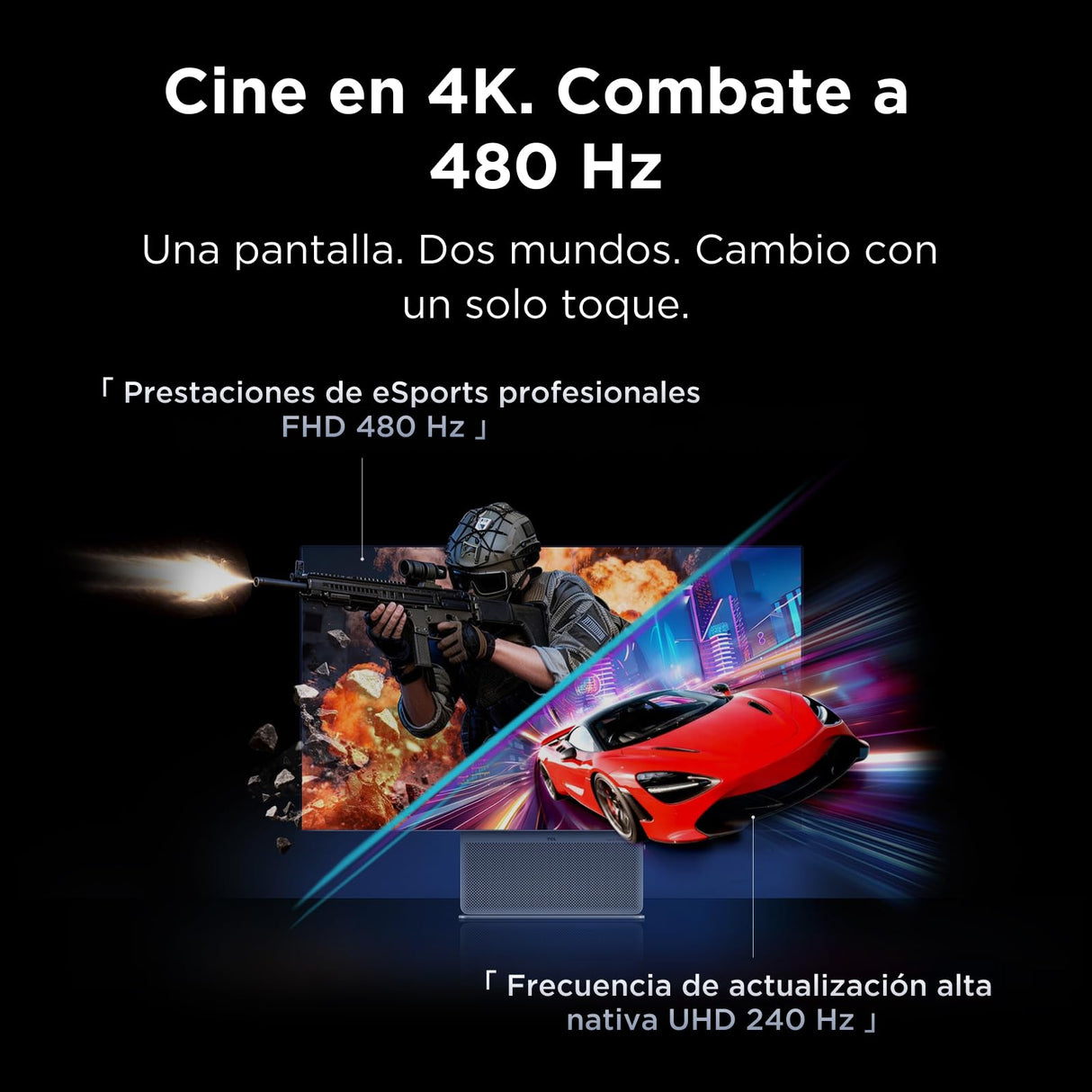 TCL 32X3A Monitor Gaming 32 Pulgadas OLED+, 4K UHD 240Hz, 480Hz FHD, 1300 nits, 0,03ms GtG, Pantalla Mate, AMD FreeSync Premium Pro, HDMI 2.1, Bang & Olufsen, USB-C (PD 90W)