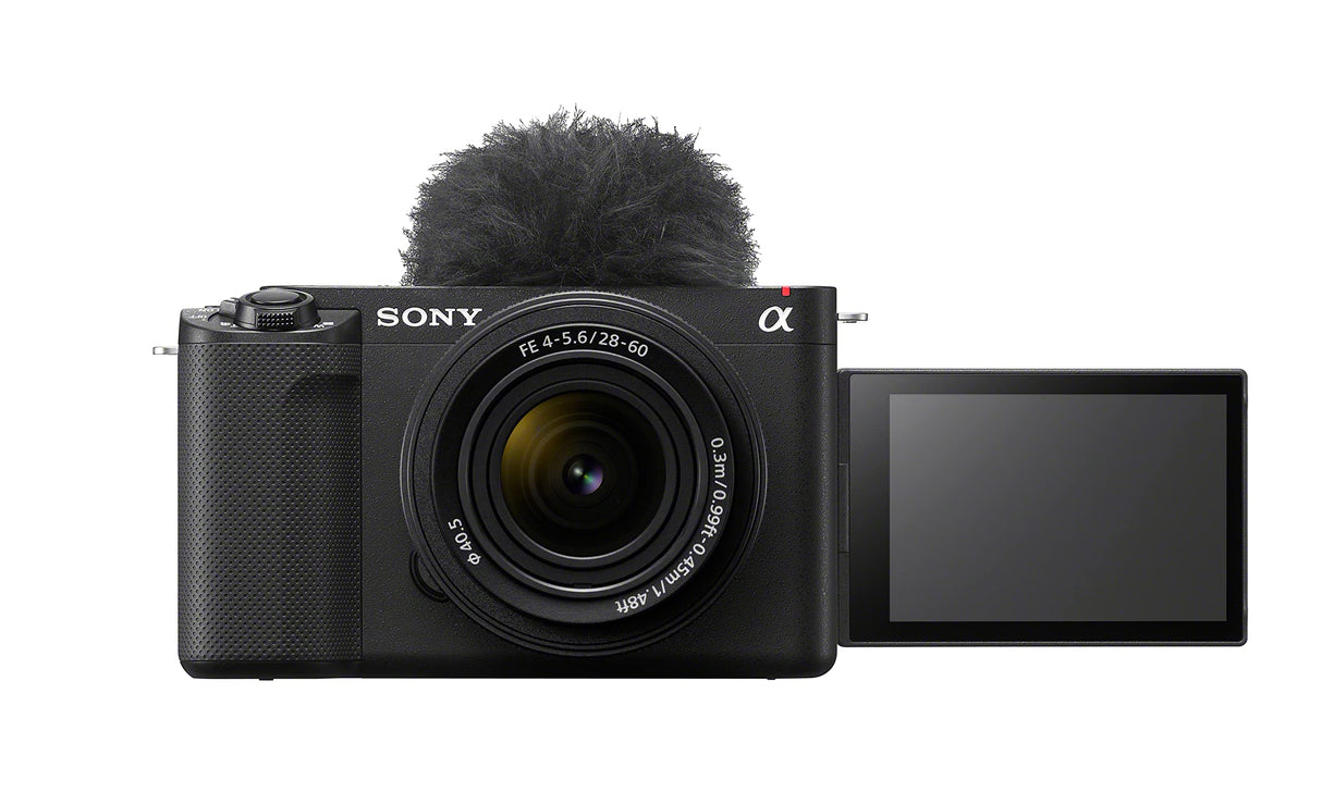 Sony ZV-E1, Cámara vlogging mirrorless full-frame de objetivo intercambiable con 28-60 mm f/4-5.6 (compacta y ligera, 4K 60p, 12.2 MP, sistema de estabilización de 5 ejes y digital)