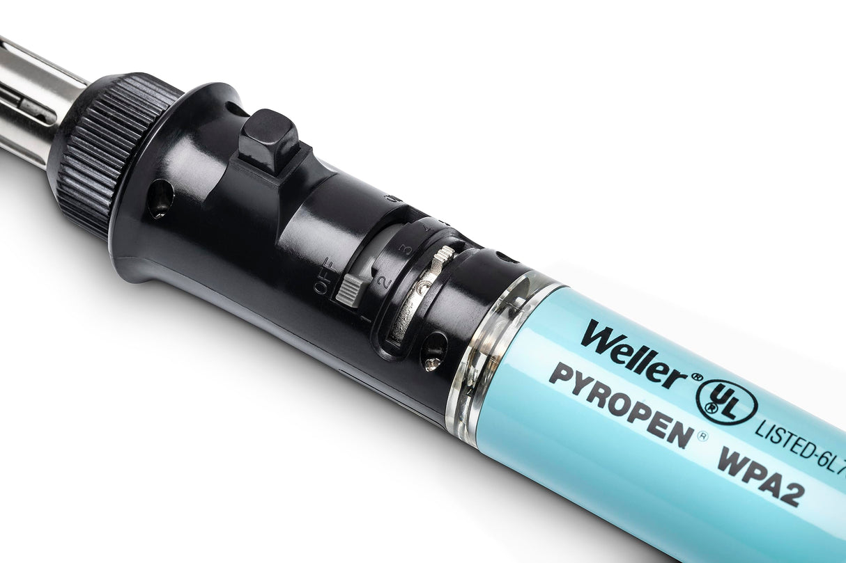 Weller Professional T0051605899 Soldador de Gas Piezoeléctrico Pyropen Temperatura, 0-650 °C