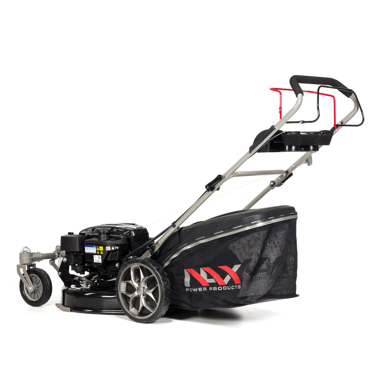 NAX POWER PRODUCTS Motor Briggs & Stratton 5000S Serie 875Exi 190 cm3 ReadyStart Ancho de corte 56 cm Cesta 75L Ruedas giratorias delanteras Cortacéspedes de tracción de gasolina
