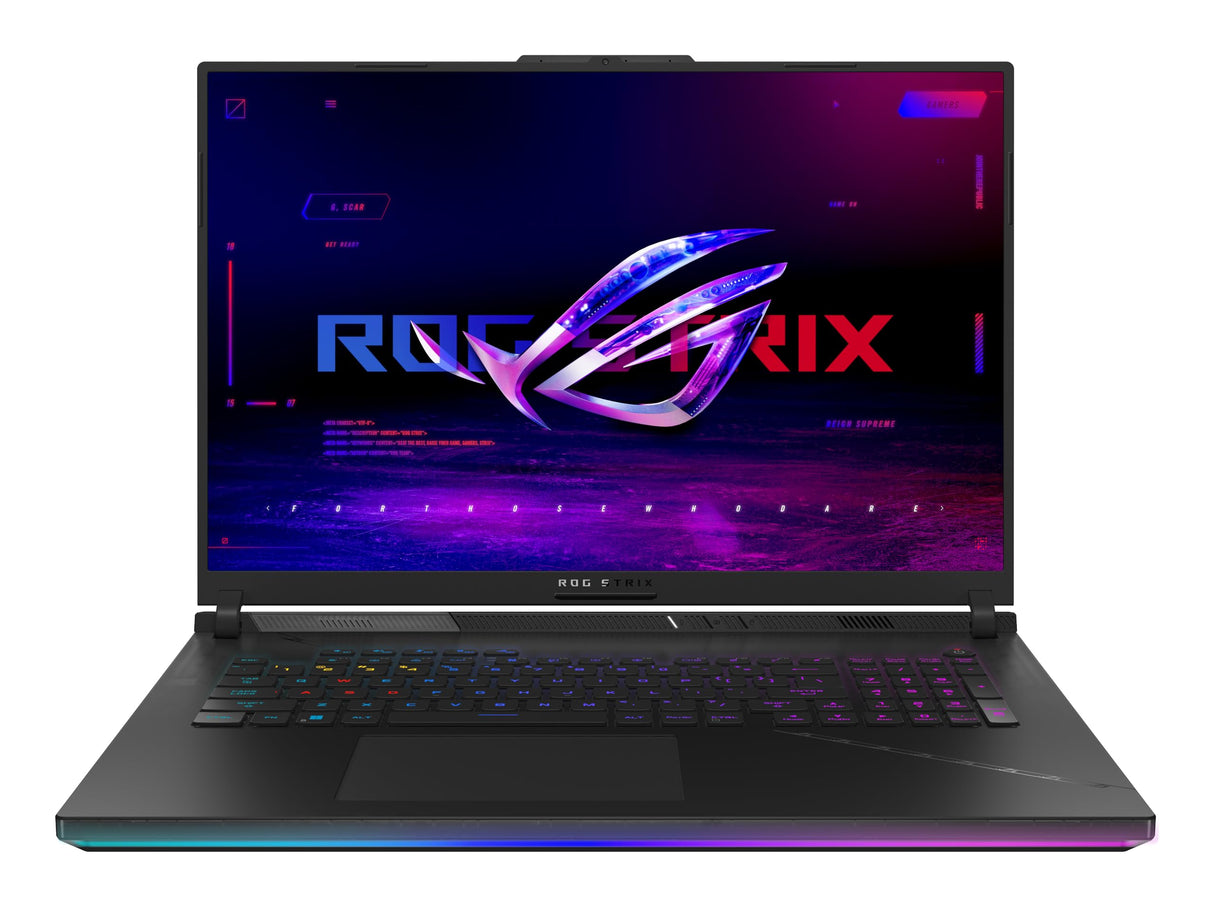 ASUS ROG Strix Scar 18 G834JZR-N6002W Windows 11 Home - Ordenador Portátil Gaming de 18" Quad HD+ 240Hz (Intel Core i9-14900HX, 32GB RAM, 1TB SSD, NVIDIA RTX 4080 12GB) Negro - Teclado QWERTY español