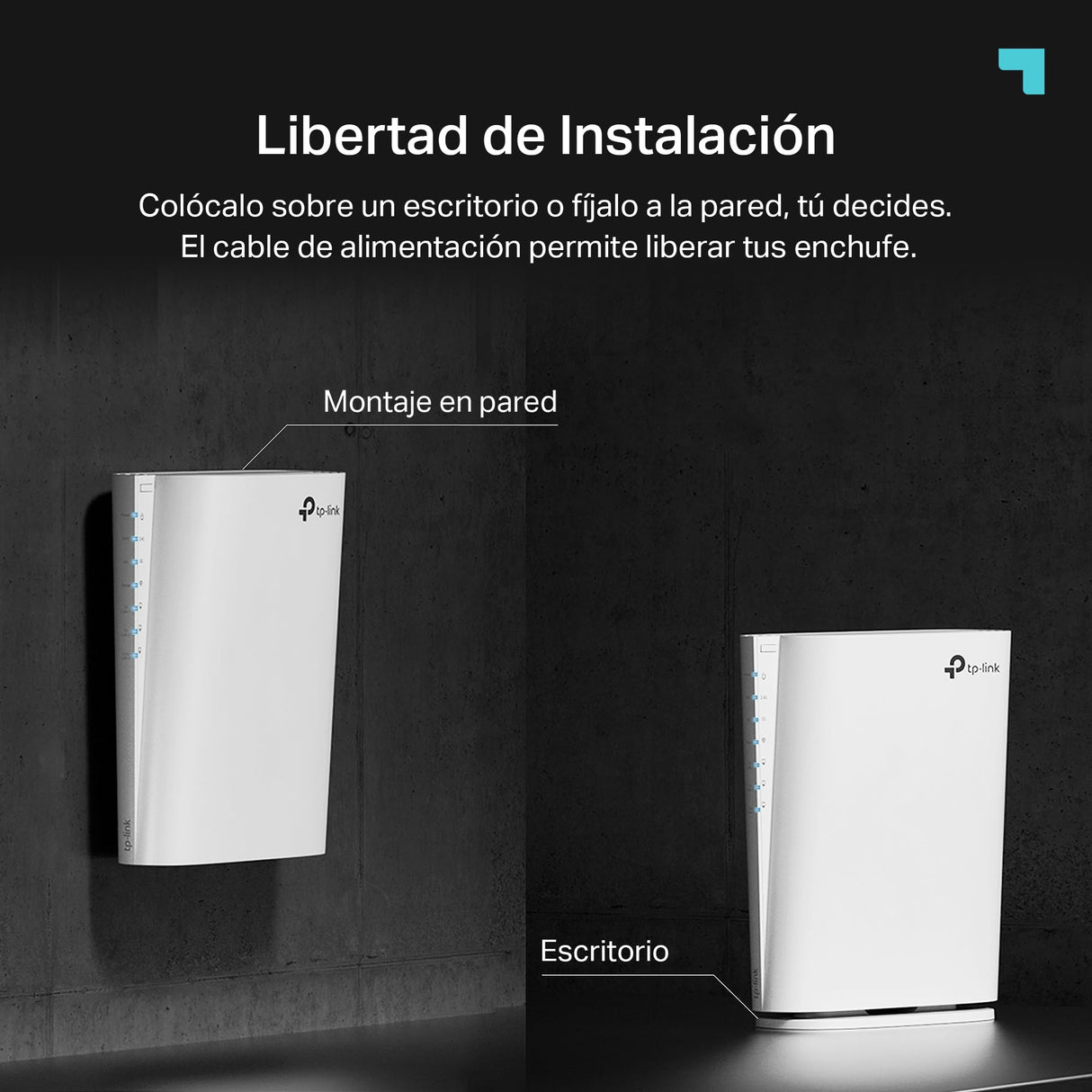 TP-Link - RE900XD Repetidor WiFi 6 Mesh AX6000,Doble Banda, Banda de Canal 160 MHz,1 Puerto 2,5 Gbps,2 Puertos Gigabit,Compatible con EasyMesh,Roaming Inteligente