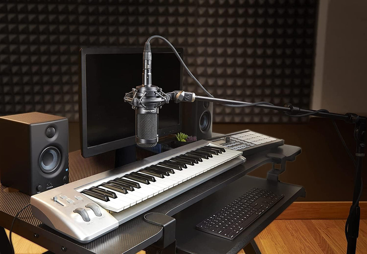 Audio-Technica 2035 Micrófono de Condensador Cardioide de Gran Diafragma Negro