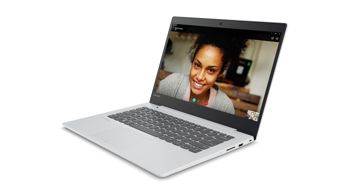 Lenovo Ideapad 320S-14IKB - Ordenador portátil de 14" HD (Intel Pentium 4415U, 4 GB de RAM, SSD de 128 GB, Intel HD Graphics 610, Windows 10 Home) Blanco Nieve - Teclado QWERTY español