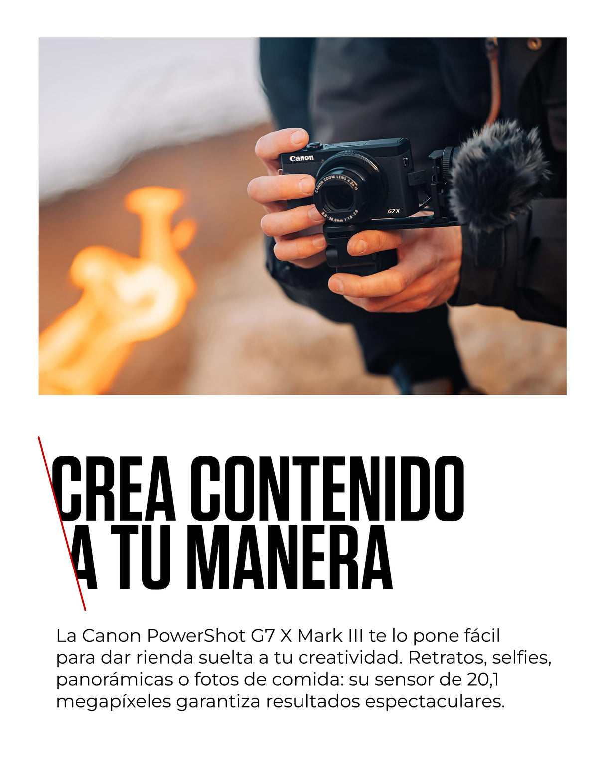 Canon PowerShot G7 X Mark III (Negra) - Cámara Digital Compacta con Sensor de 1 Pulgada y Grabación en 4K - Ideal para Ambientes con Poca Luz - Wi-Fi y Bluetooth - Ideal para Crear Estés Donde Estés