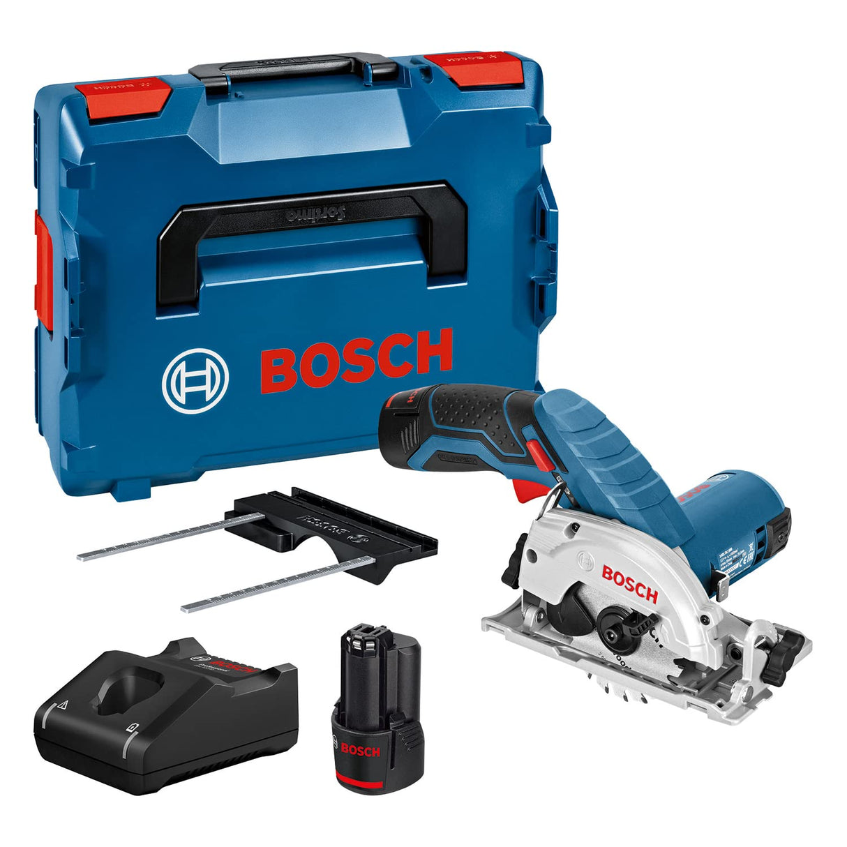 Bosch Professional 12V System GKS 12V-26 - Sierra circular a batería (Ø disco 85 mm, 2 baterías x 3.0 Ah, en L-BOXX)
