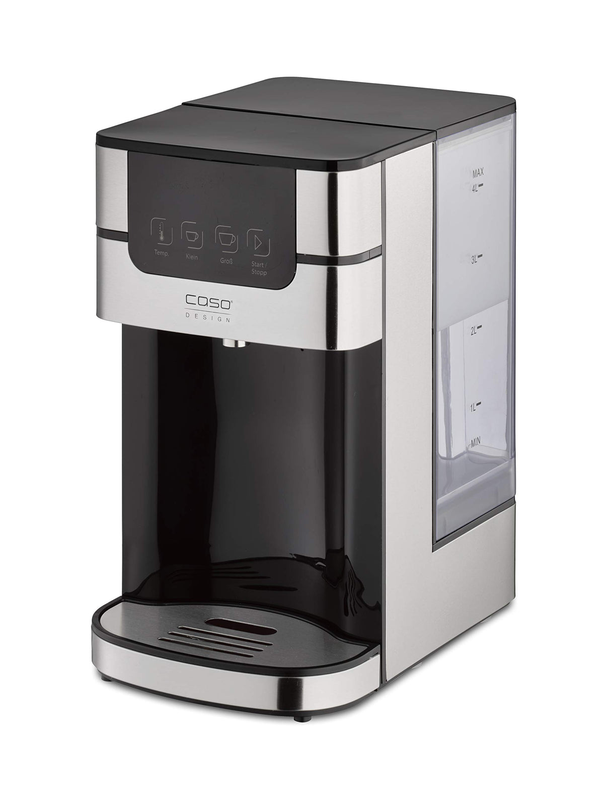 CASO PerfectCup 1000 Pro - Turbo Dispensador de agua caliente en pocos segundos, 2600 W, depósito de agua extraíble de 4 litros, ajustable de 70 a 100 °C, ideal para cocinas de oficina y buffets