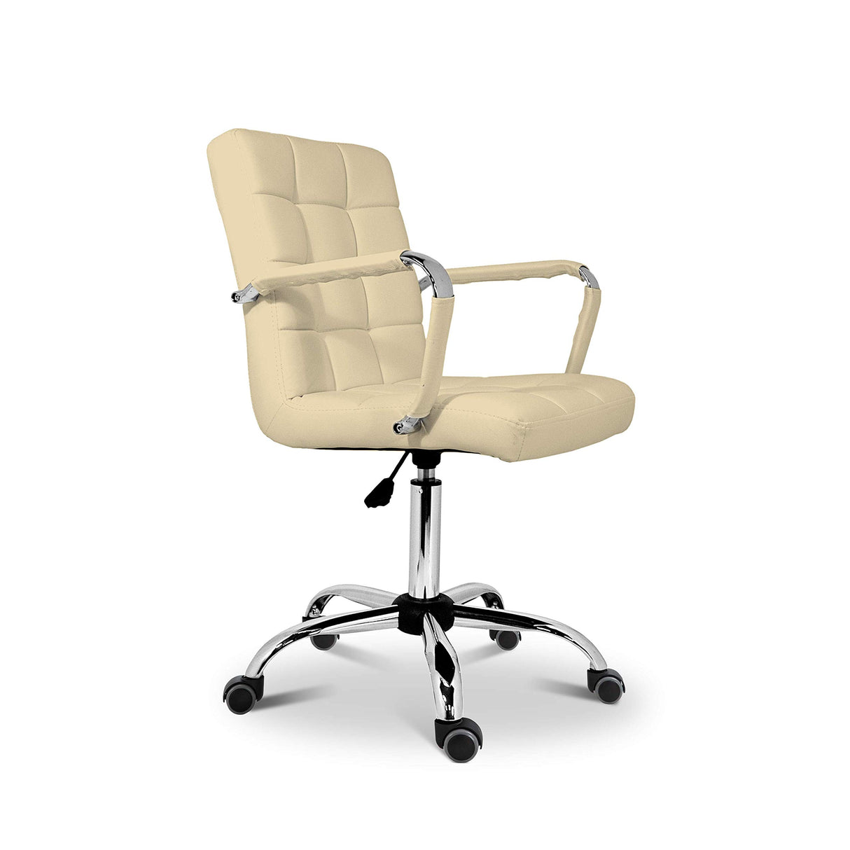 La Silla Española Tenerife Silla con Ruedas, Poliéster, Beige, 59x54x101 cm