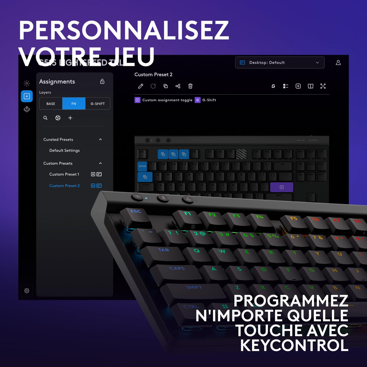 Logitech G G515 Lightspeed TKL - AZERTY