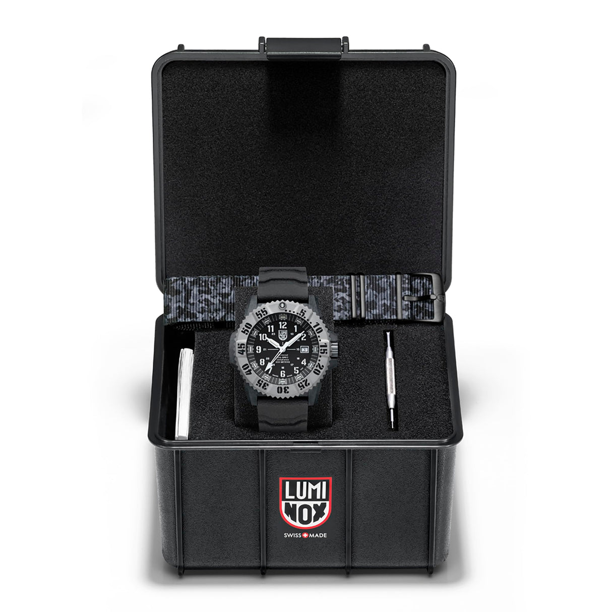 Luminox Reloj Analógico para Hombres de Cuarzo Suizo con Correa en Caucho XL.3351.1.Set