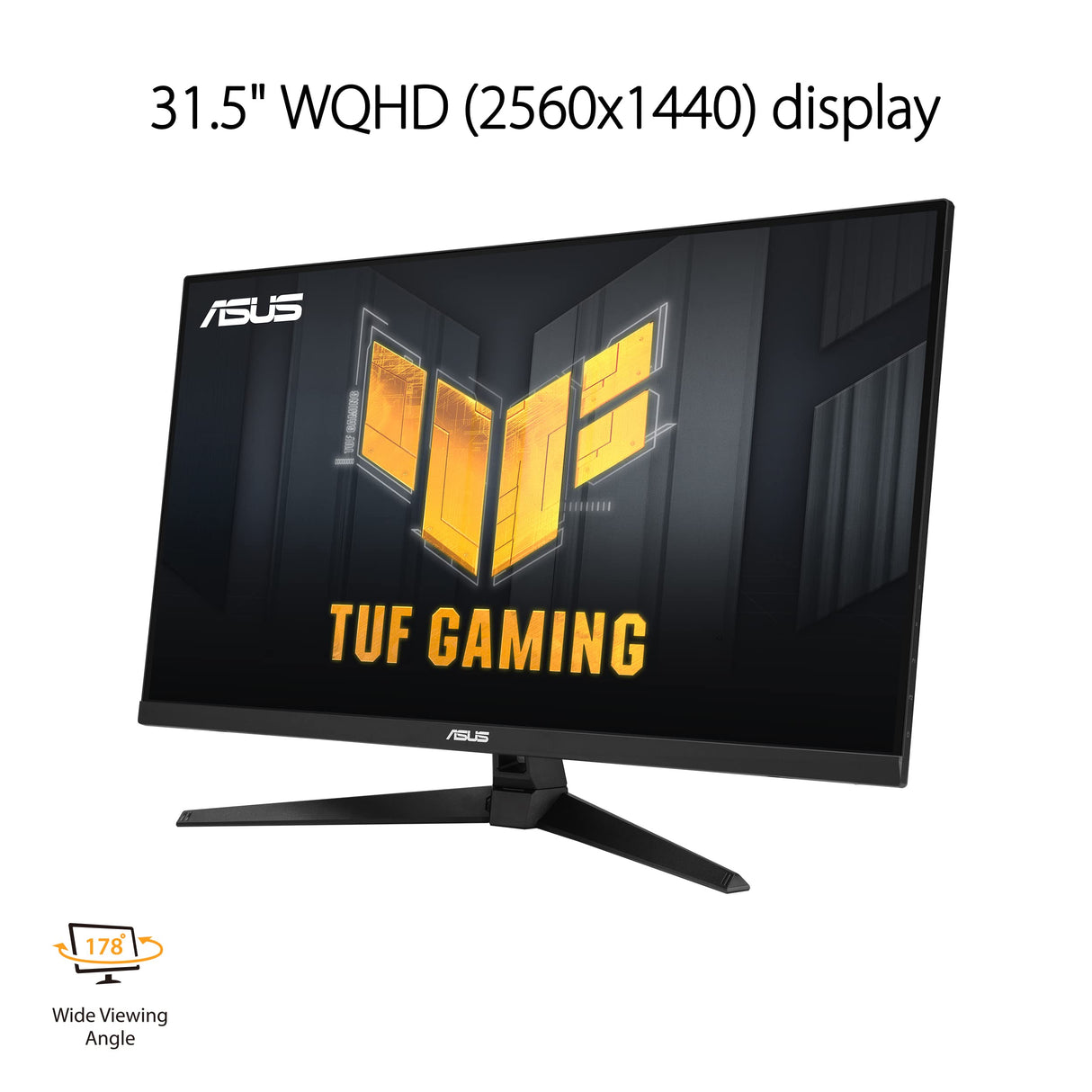 ASUS TUF Gaming VG32AQA1A - Monitor Gaming de 31,5 pulgadas WQHD (2560 x 1440), Overclock a 170 Hz, Extreme Low Motion Blur, Freesync Premium, 1 ms (MPRT), Shadow Boost, HDR, DisplayWidget Lite