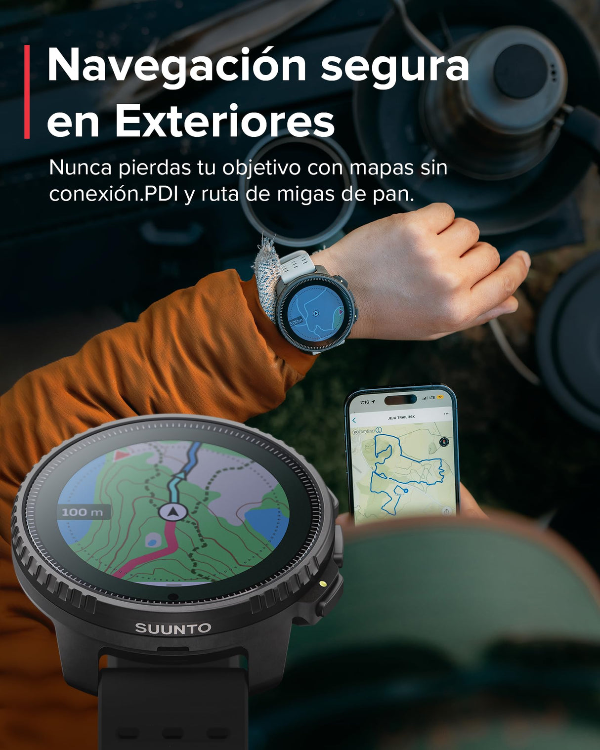 SUUNTO Vertical Reloj Deportivo - Smartwatch GPS, GPS de Doble Frecuencia, Mapas sin Conexión Gratuitos, Autonomía de hasta 50 Días, Carcasa Resistente Militarmente, Resistente al Agua hasta 100m