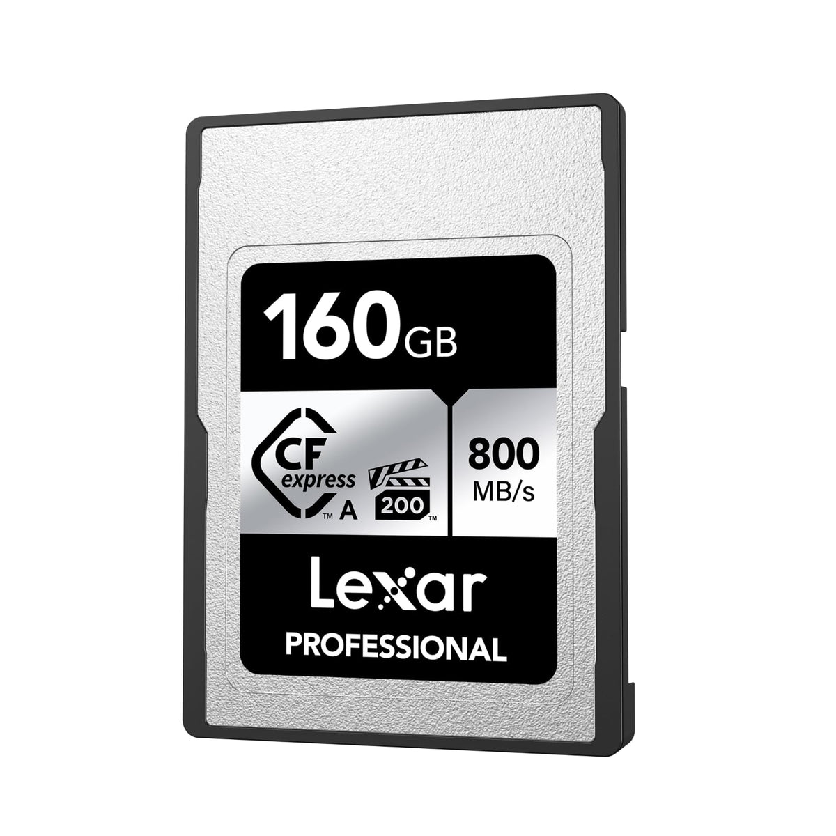 Lexar Professional SILVER Series 160 GB Tarjeta CFexpress tipo A, Tarjeta CFe Lectura de hasta 800 MB/s, VPG200, Tarjeta de Memoria Compatible con cámaras Sony Alpha y Sony FX (LCAEXSL160G-RNENG)