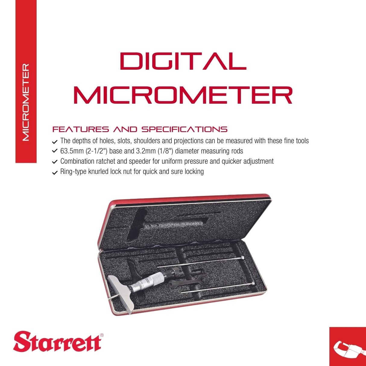 Starrett 440MZ-75RL - Odómetro