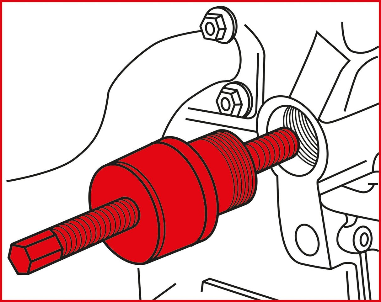 KS Tools 400.1075 Juego de herramientas de reglaje de motores para BMW, 7 pzs