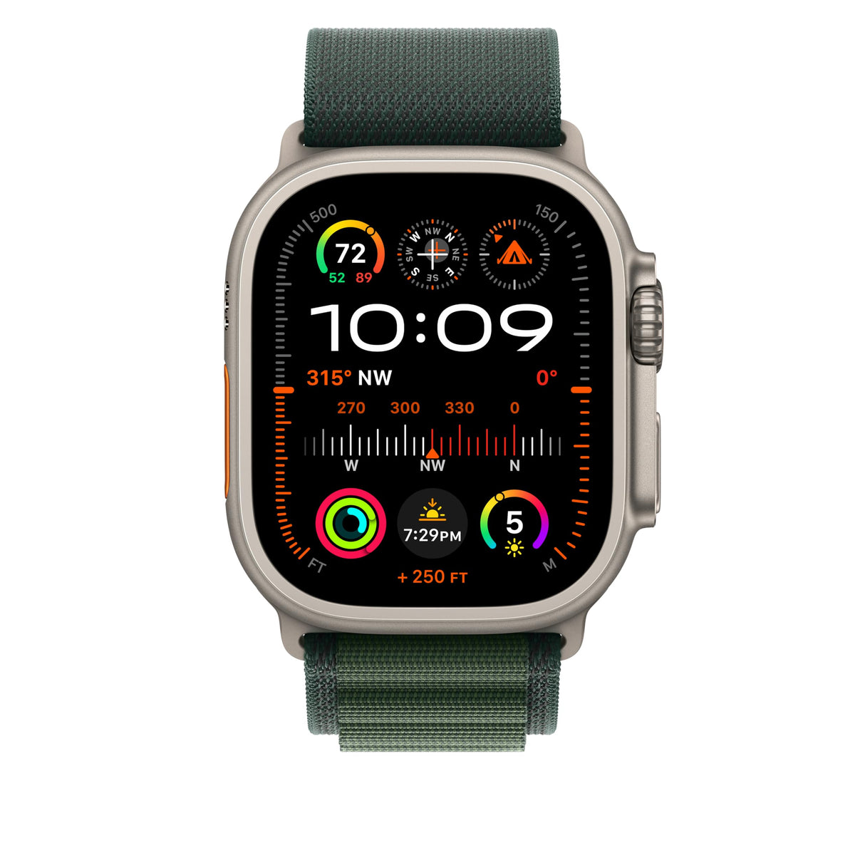 Apple Watch Band - Correa Loop Alpine - 49 mm - Dark Green - Talla S