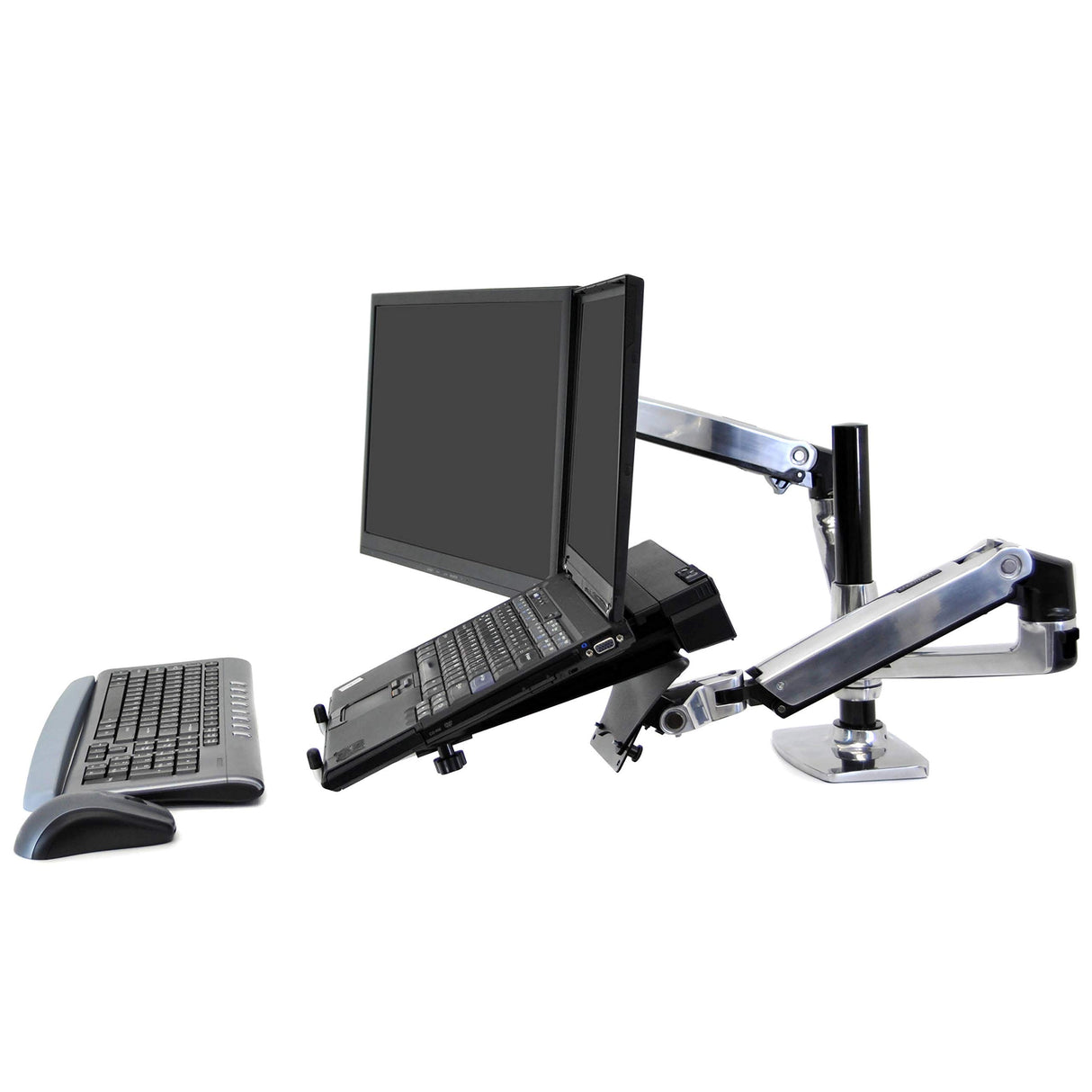 Ergotron LX Redesign Dual Arm Pole MOUNTDESK
