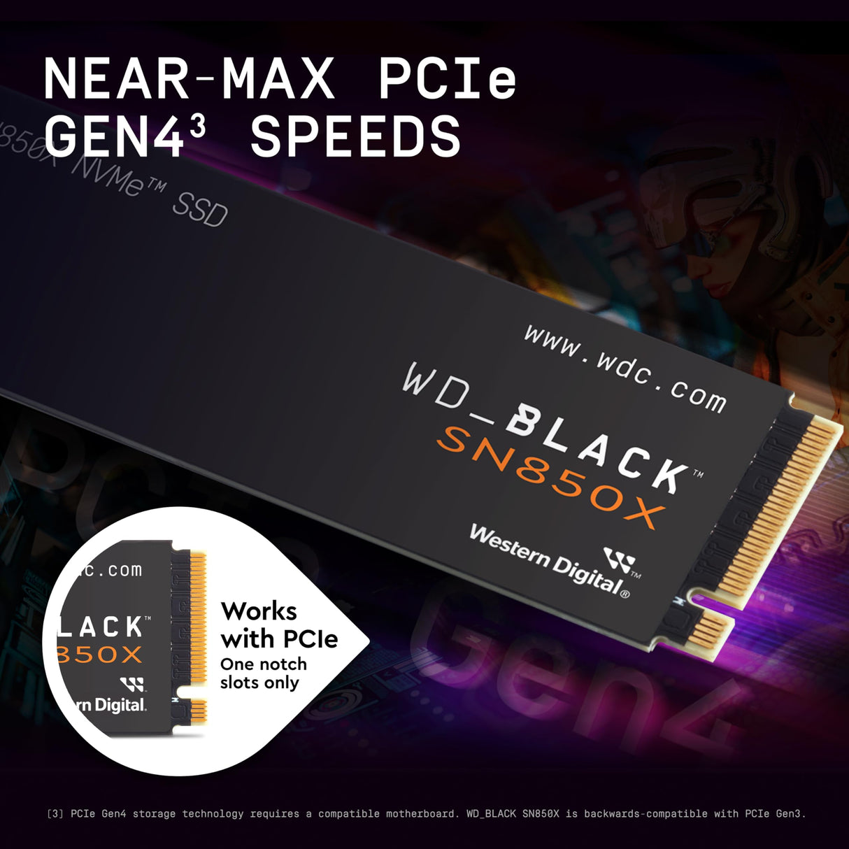 WD_BLACK SN850X NVMe SSD 8 TB M.2 2280, Velocidades de lectura hasta 7200 MB/s, escritura 6600 MB/s, SSD para Juegos internos, PCIe Gen4, SSD de alto rendimento, Negro
