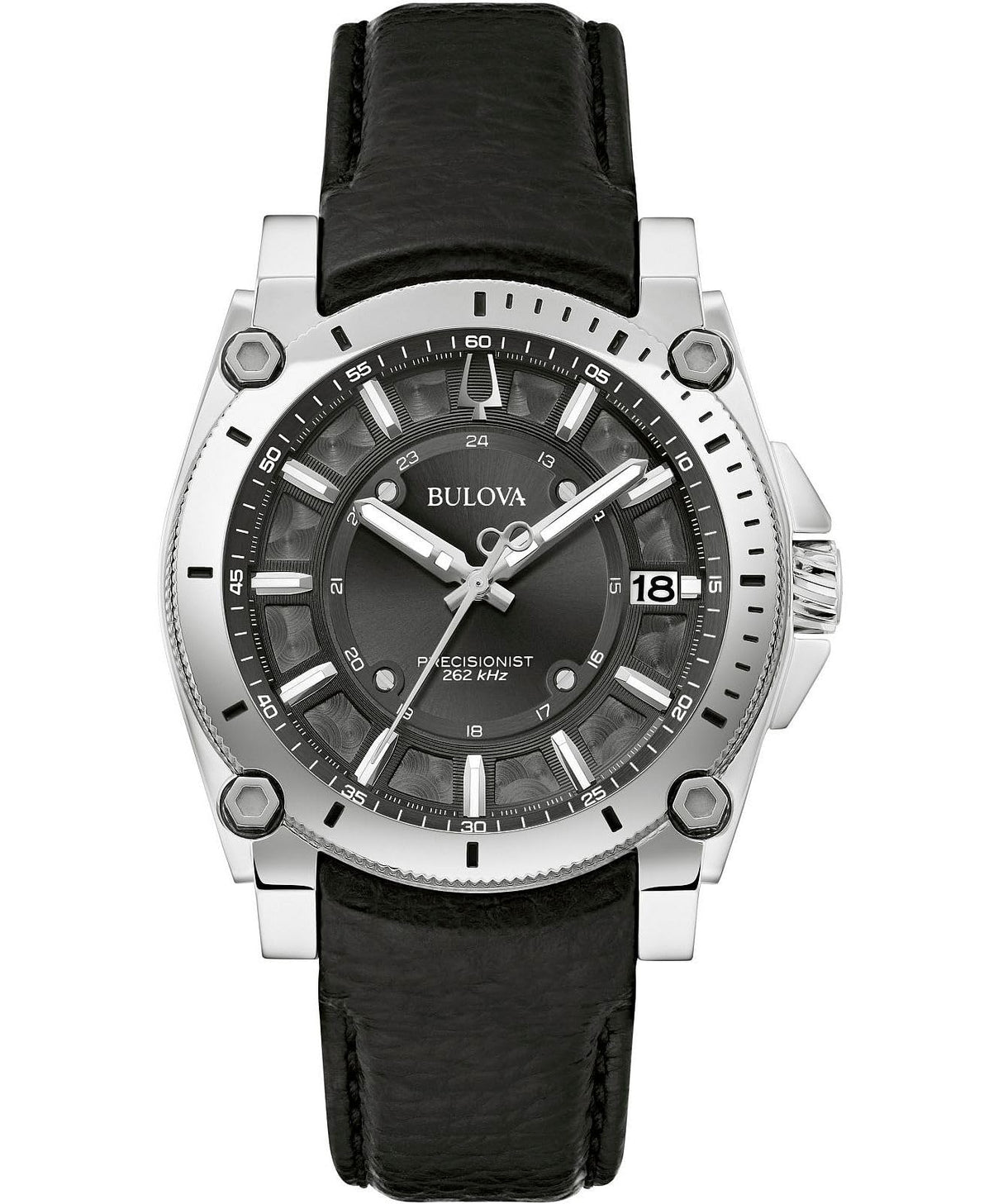 Bulova Reloj Analógico para para Hombre de Cuarzo con Correa en Cuero 96B416